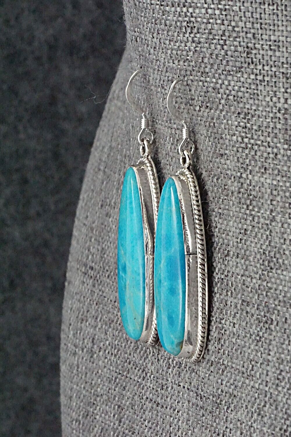 Turquoise and Sterling Silver Earrings - Sharon McCarthy