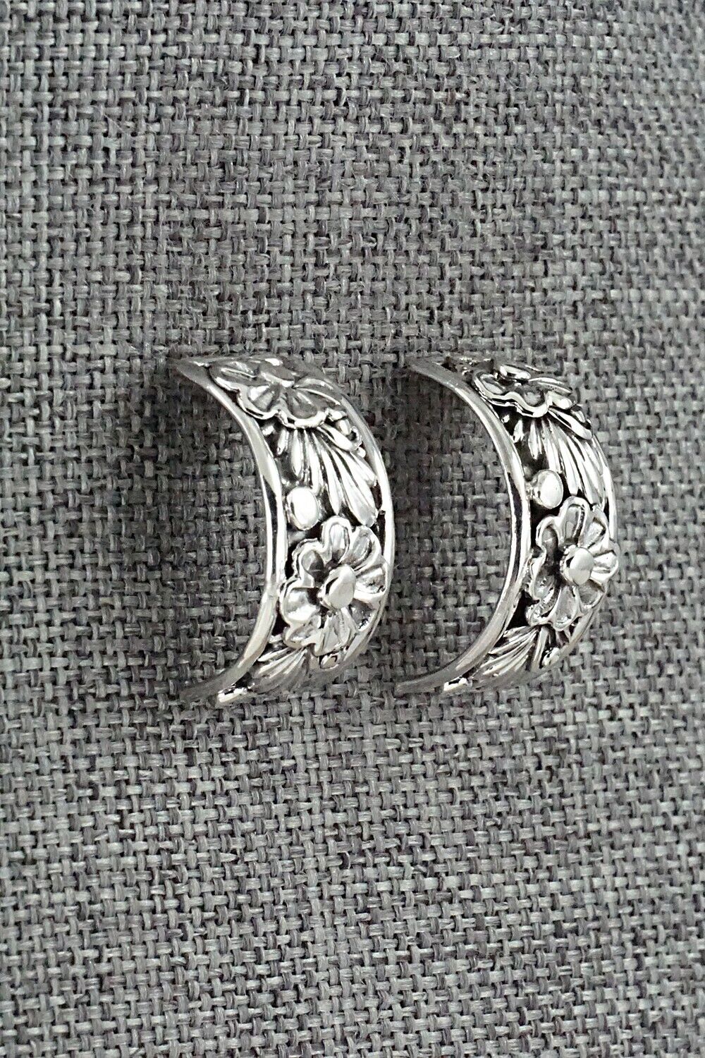 Sterling Silver Hoop Earrings - Tom Dinetso