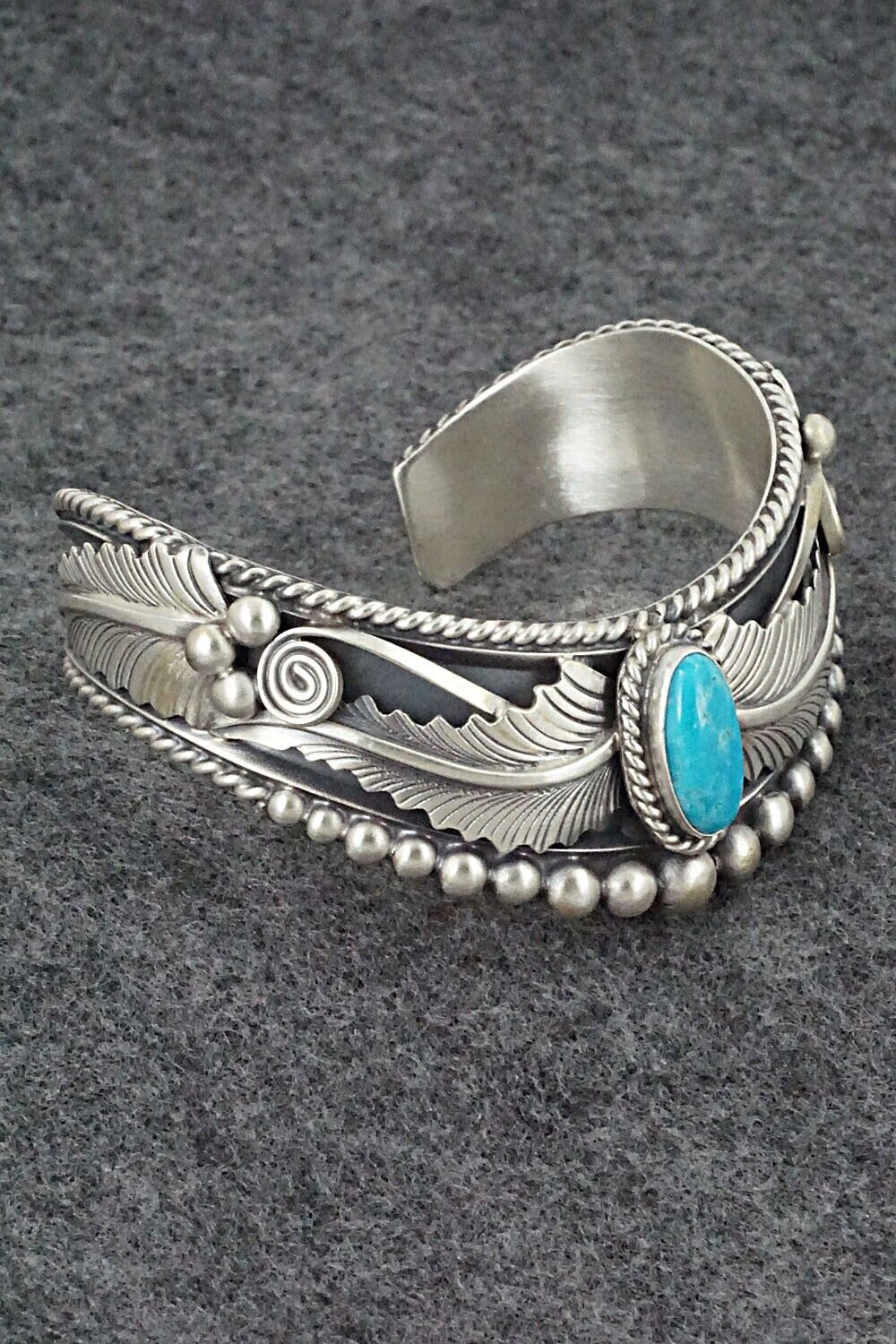 Turquoise & Sterling Silver Bracelet - Tom Lewis
