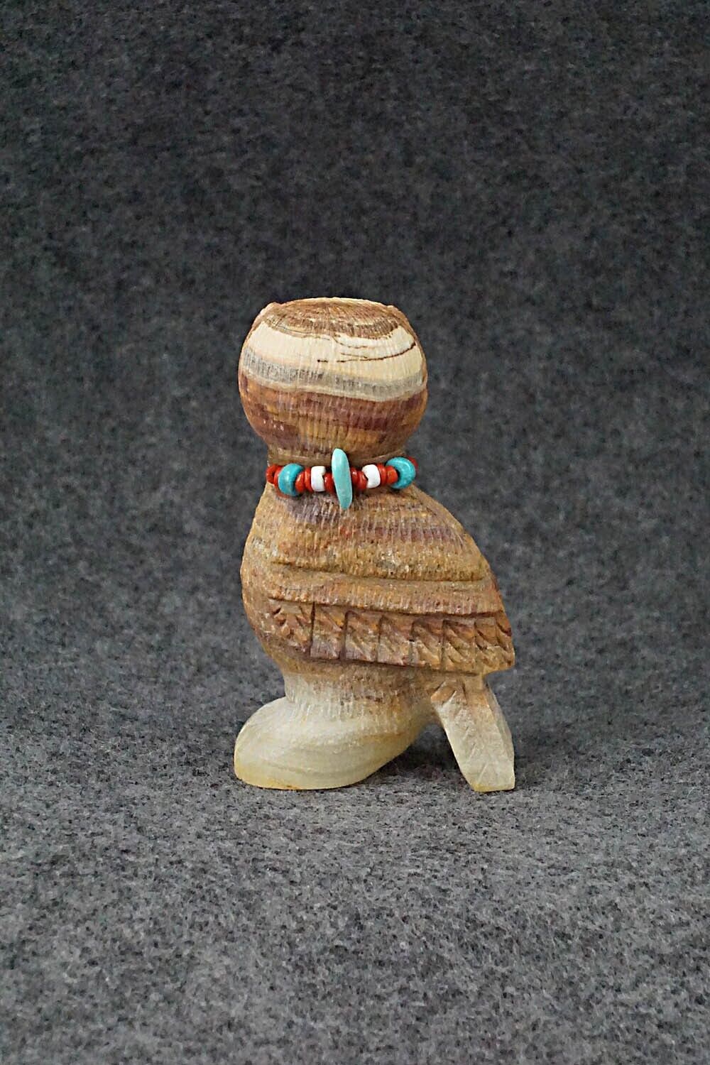 Owl Zuni Fetish Carving - Douglas Martza