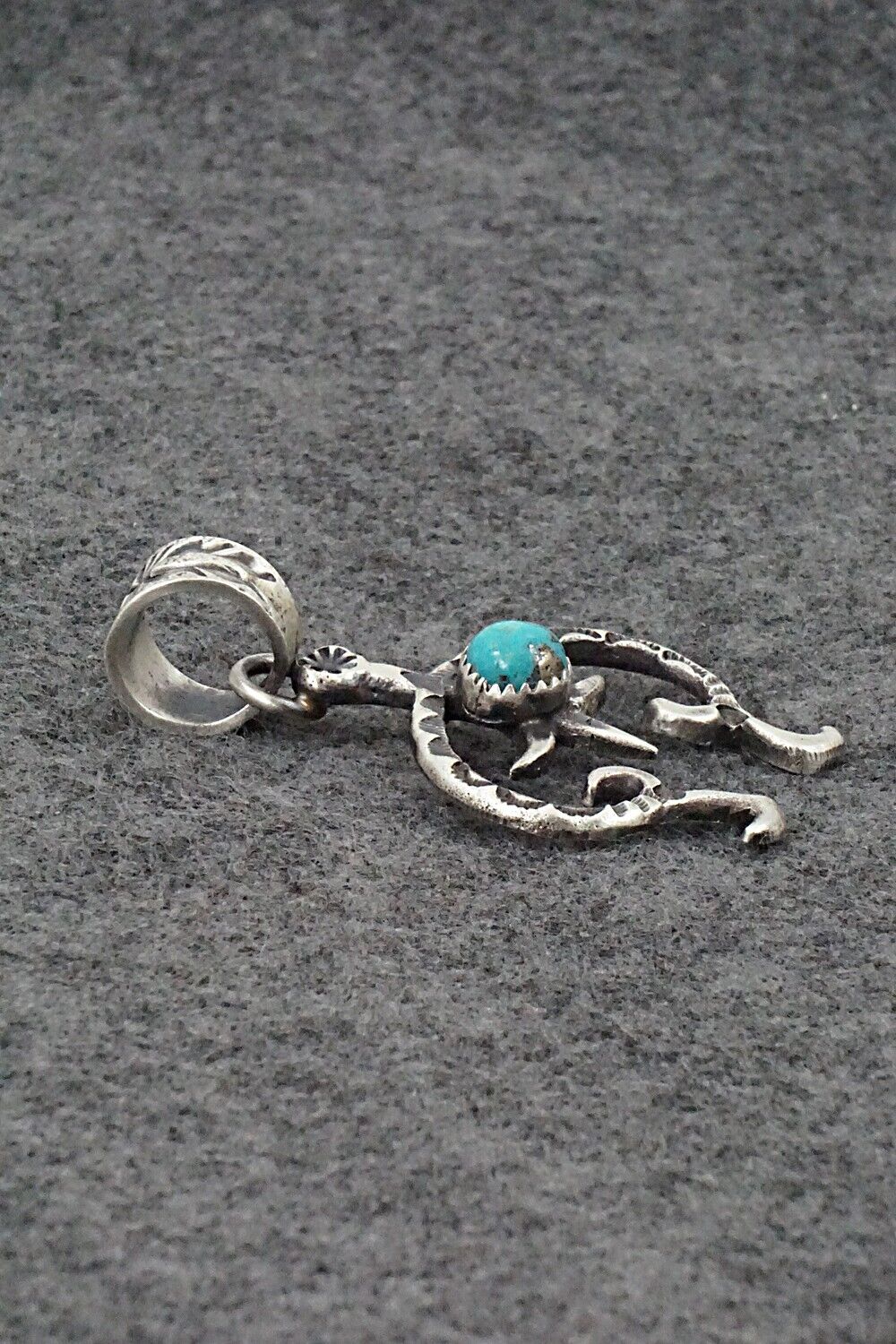 Turquoise & Sterling Silver Pendant - Kevin Billah