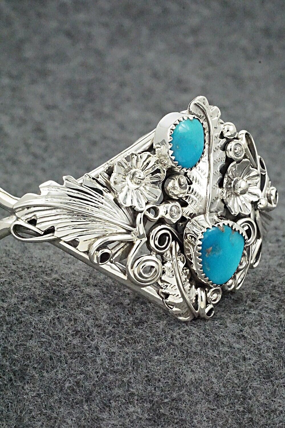 Turquoise and Sterling Silver Bracelet - Harry Yazzie