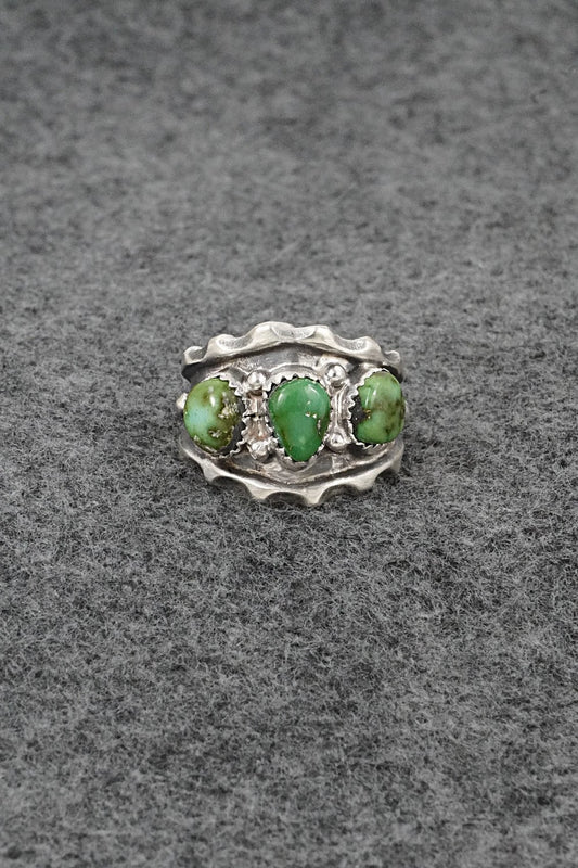 Turquoise & Sterling Silver Ring - Genevieve Francisco - Size 9.75