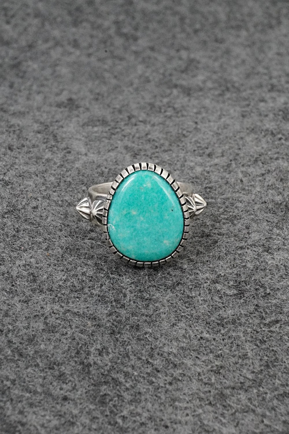 Turquoise & Sterling Silver Ring - Darrin Livingston - Size 9