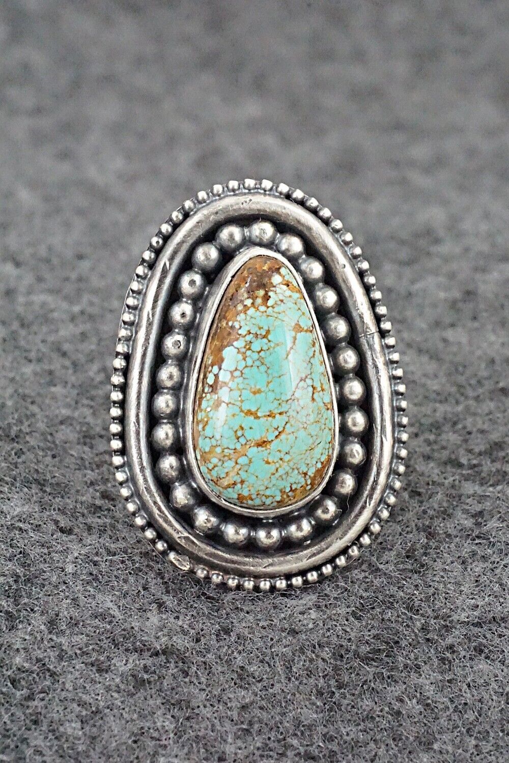 Turquoise & Sterling Silver Ring - Marita Benally - Size 7
