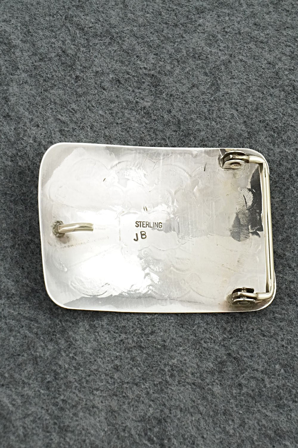 Turquoise & Sterling Silver Belt Buckle - Jolene Begay