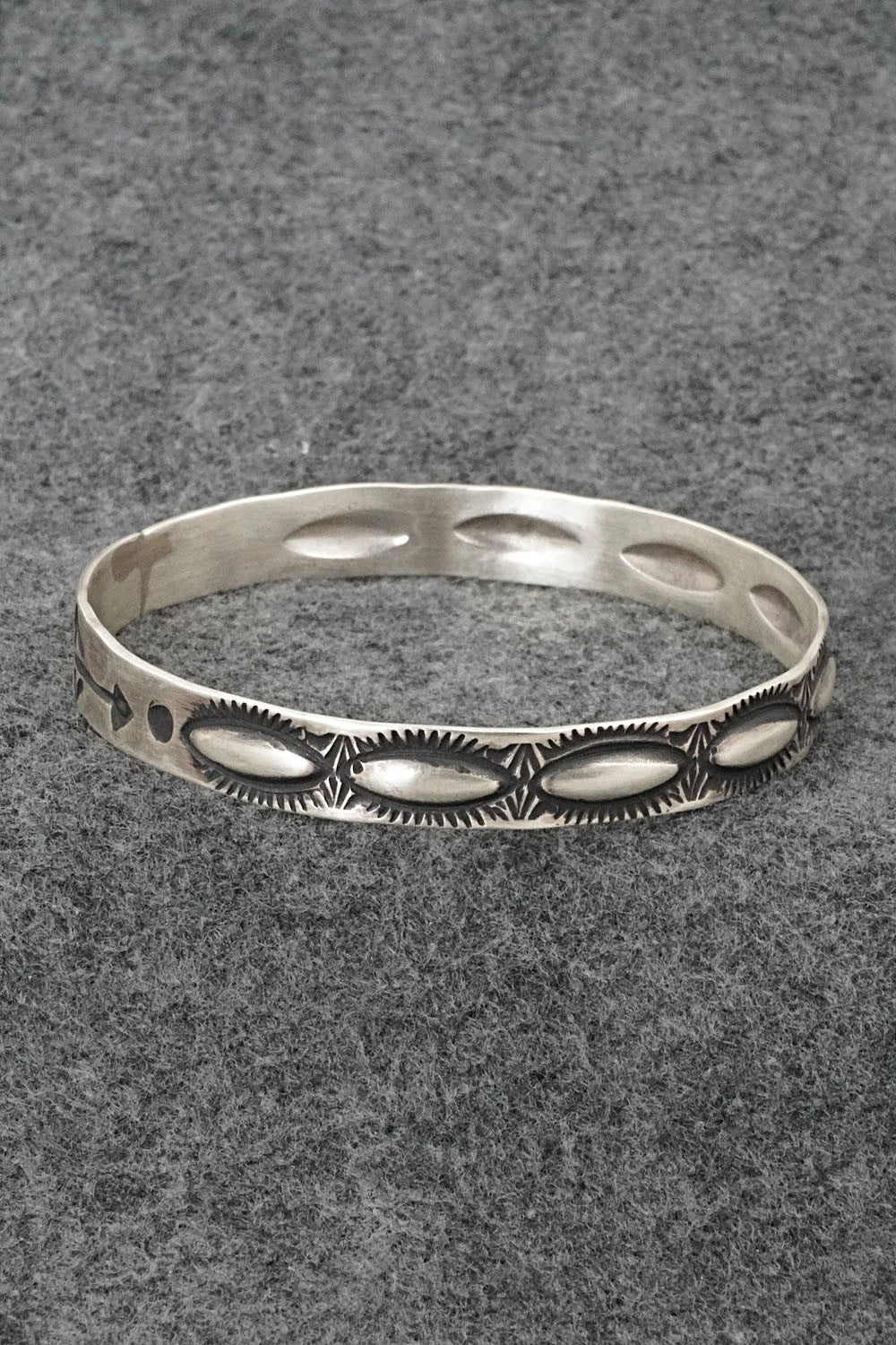 Sterling Silver Bangle Bracelet - Elvira Bill