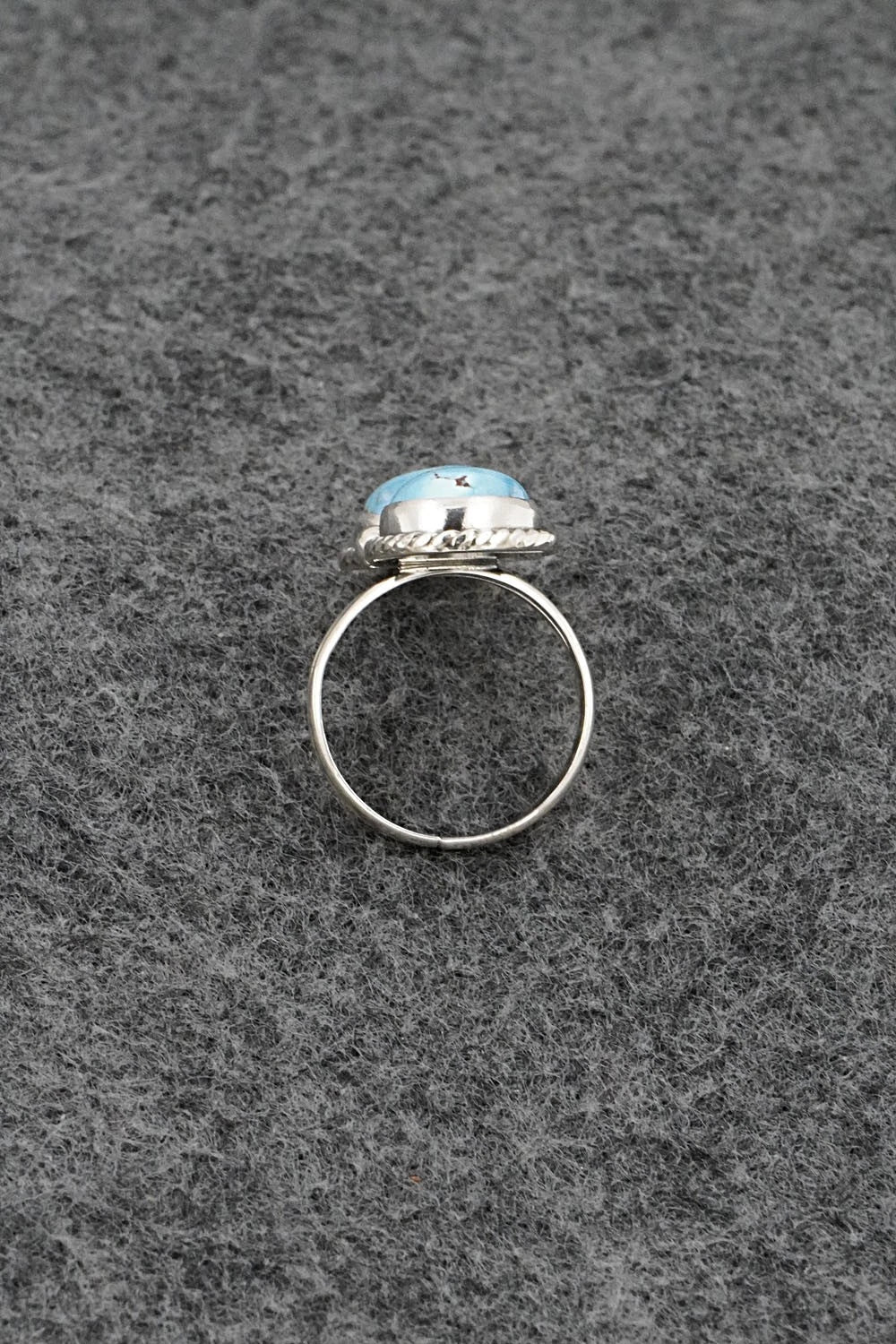 Turquoise & Sterling Silver Ring - Eugene Gruber - Size 5