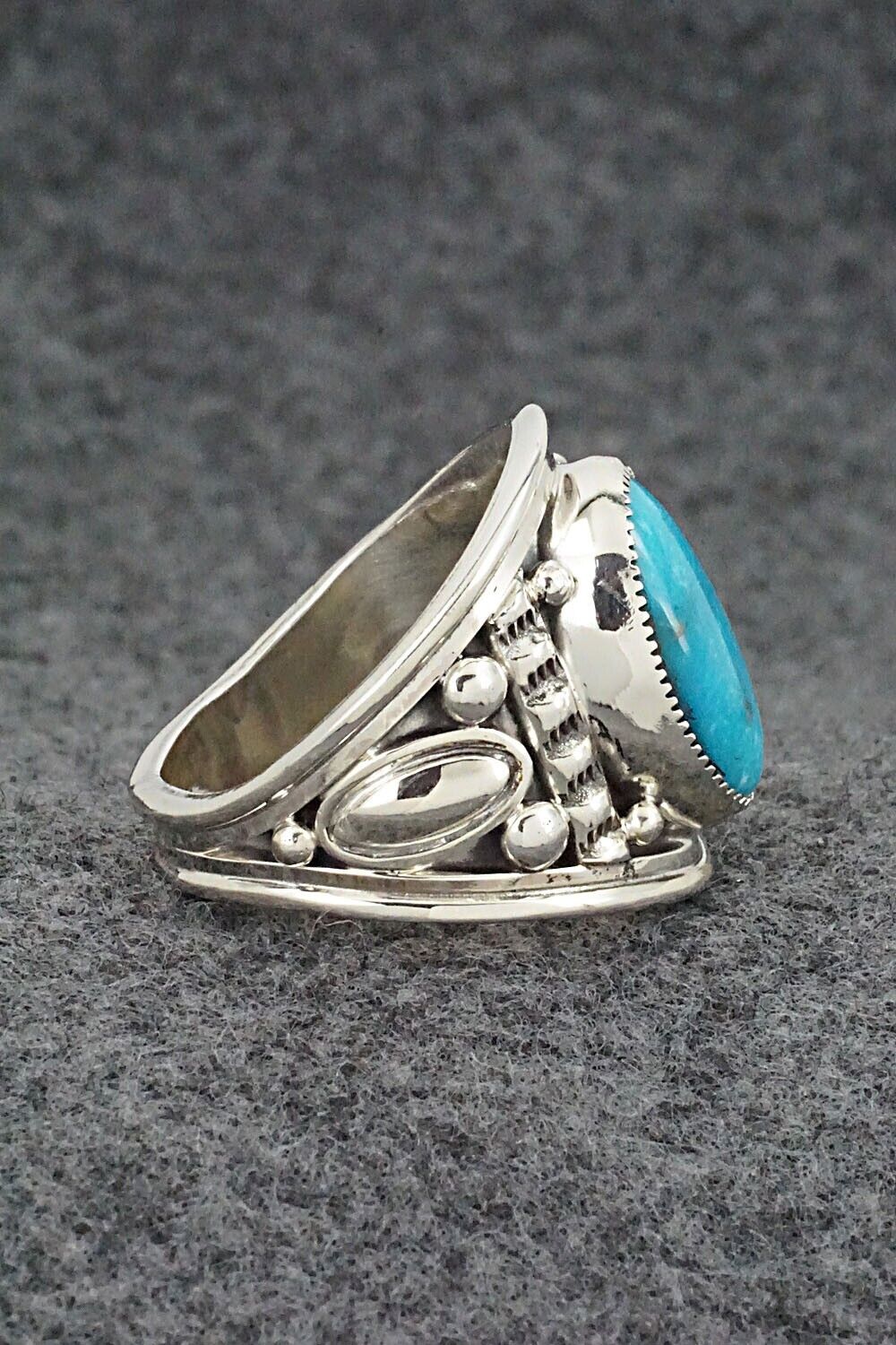 Turquoise and Sterling Silver Ring - Larson Lee - Size 11
