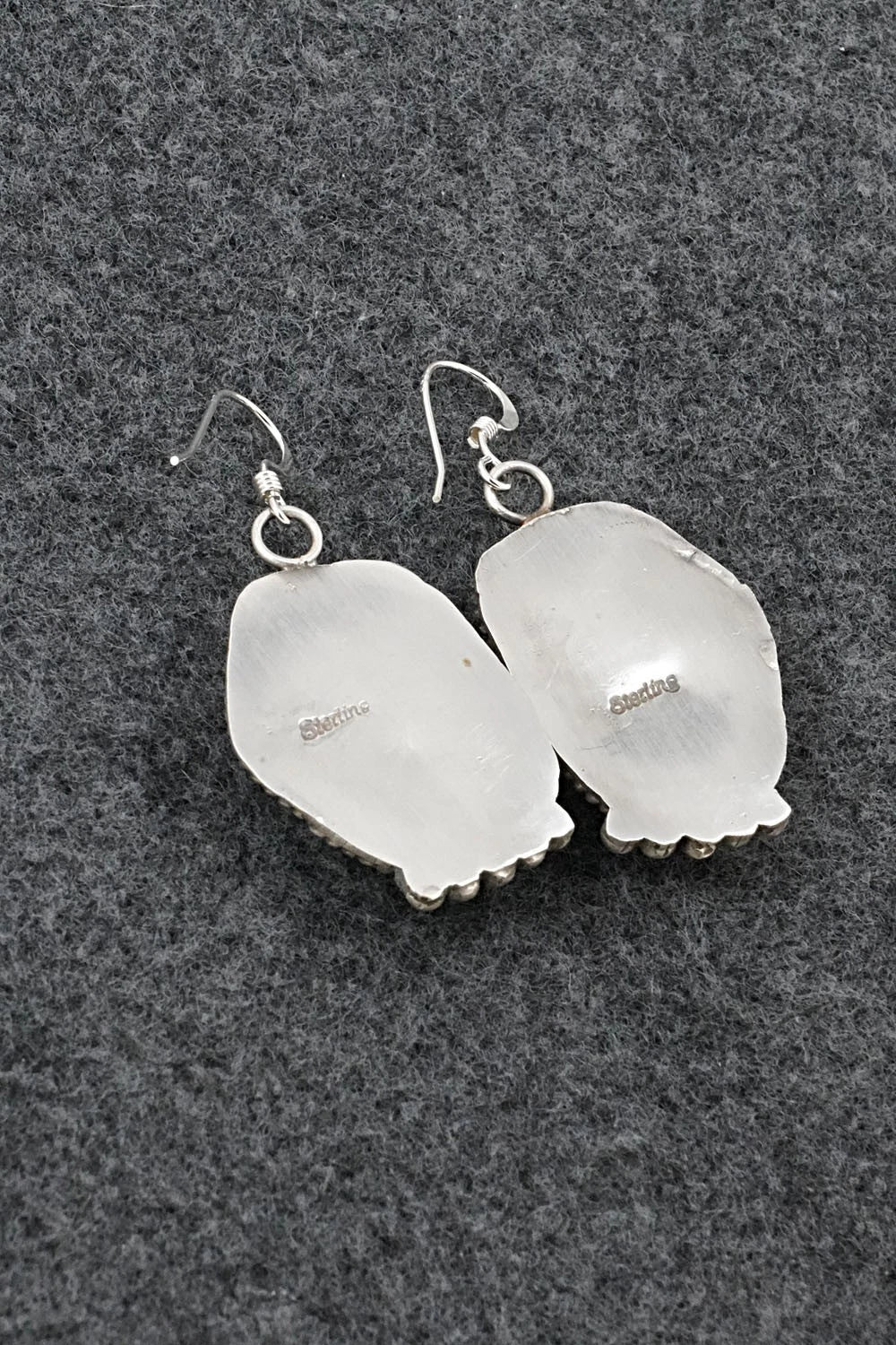 Turquoise & Sterling Silver Earrings - Leona Delgarito