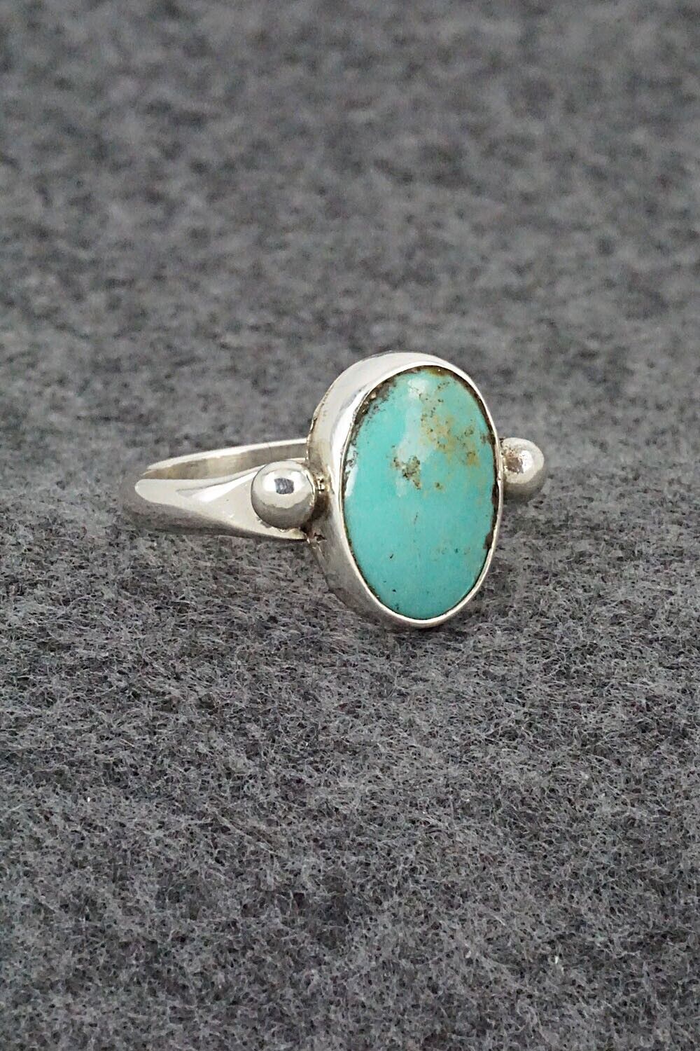 Turquoise & Sterling Silver Ring - Priscilla Reeder - Size 8