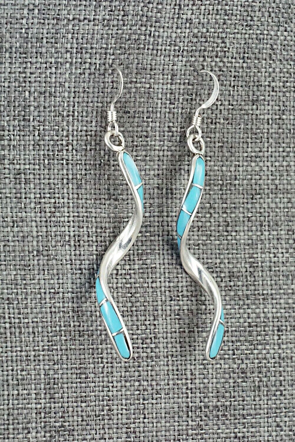 Turquoise & Sterling Silver Earrings - Ira Johnson