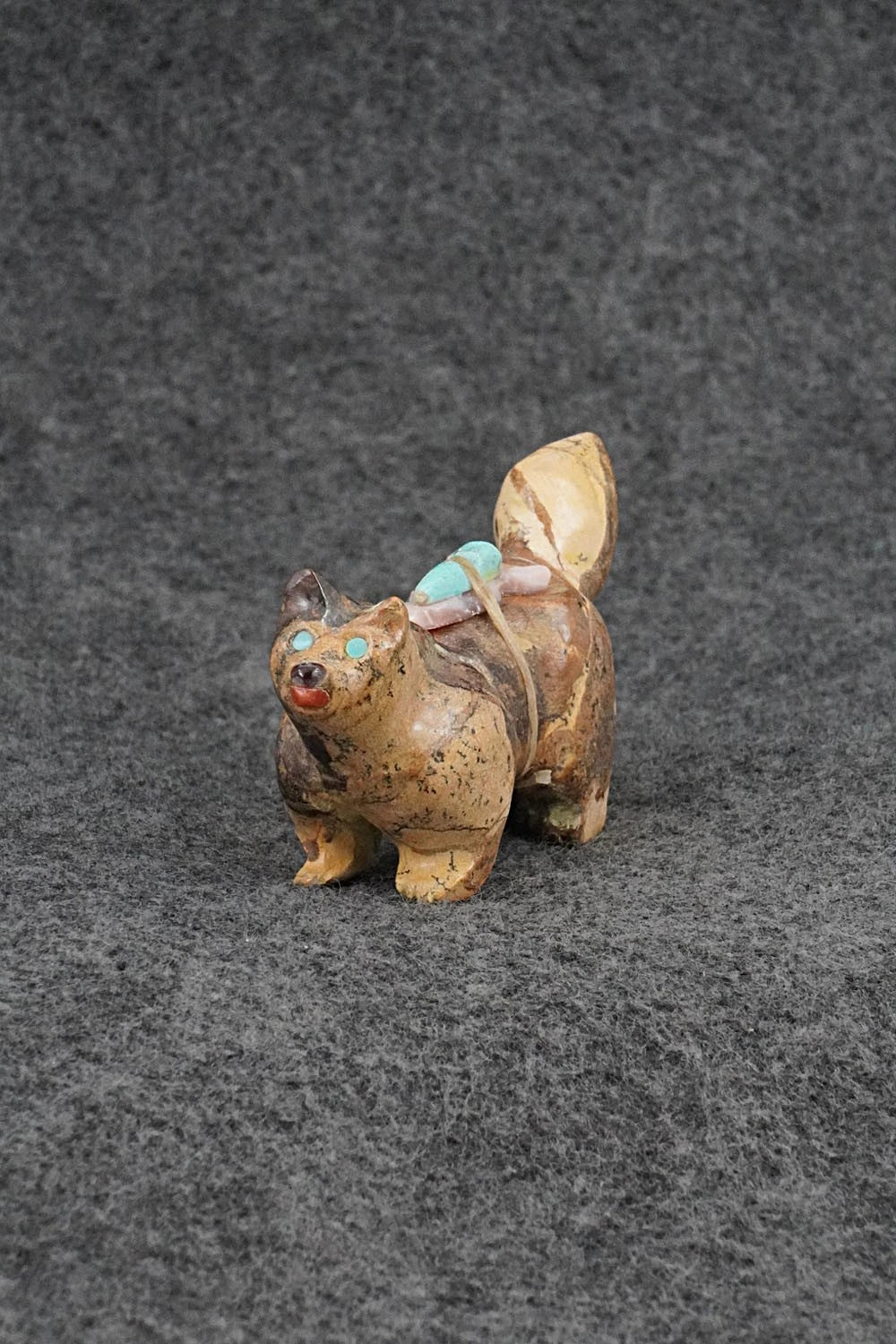 Wolf Zuni Fetish Carving - Freddie Leekya
