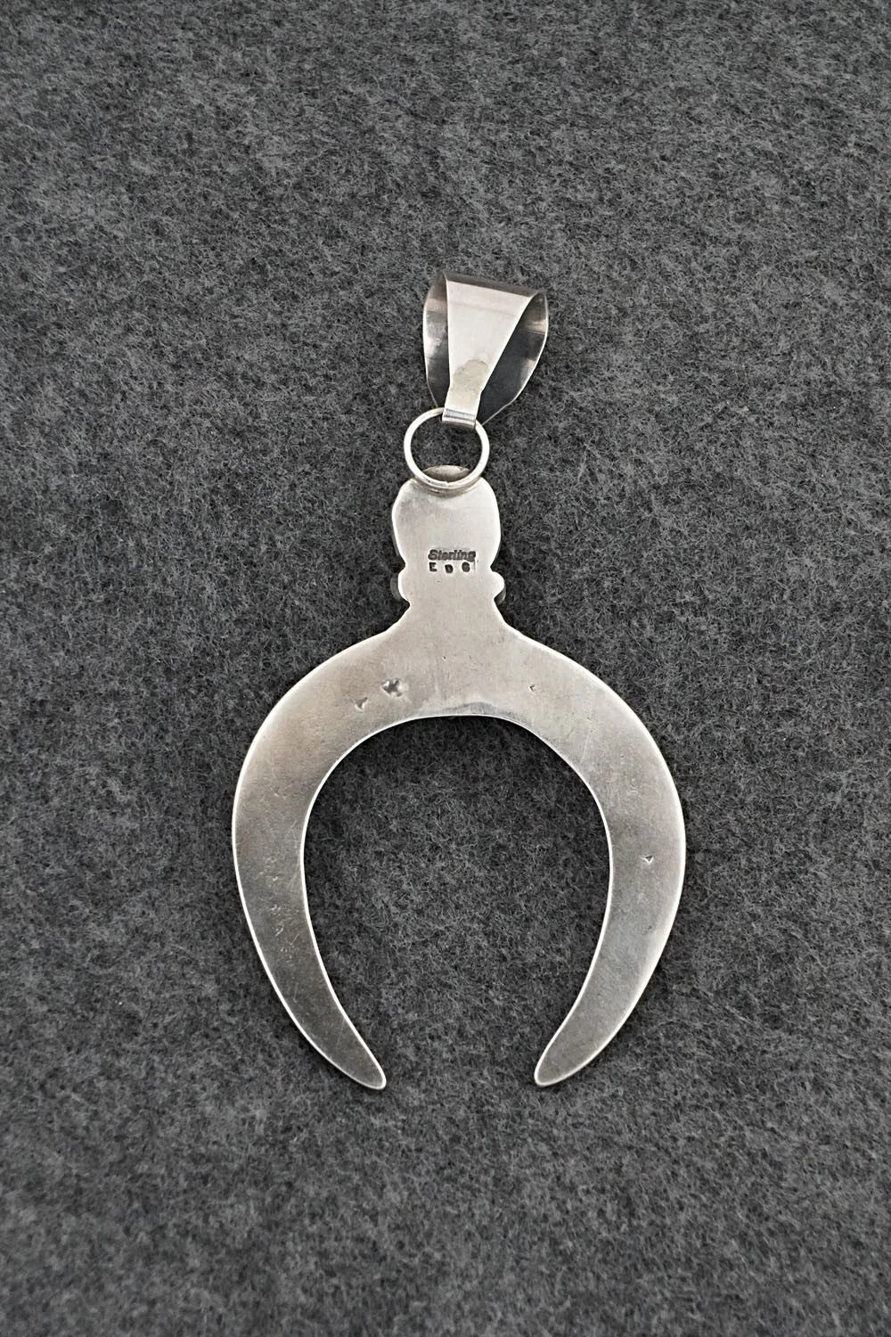 Turquoise & Sterling Silver Pendant - Eugene Gruber