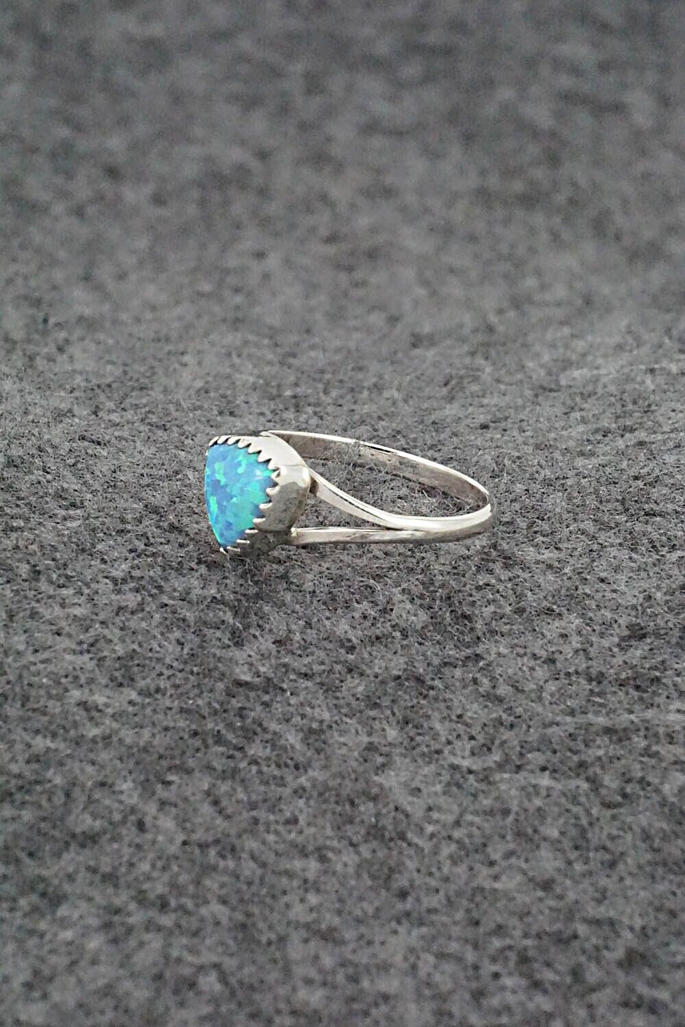 Opalite & Sterling Silver Ring - Theresa Smith - Size 7.25