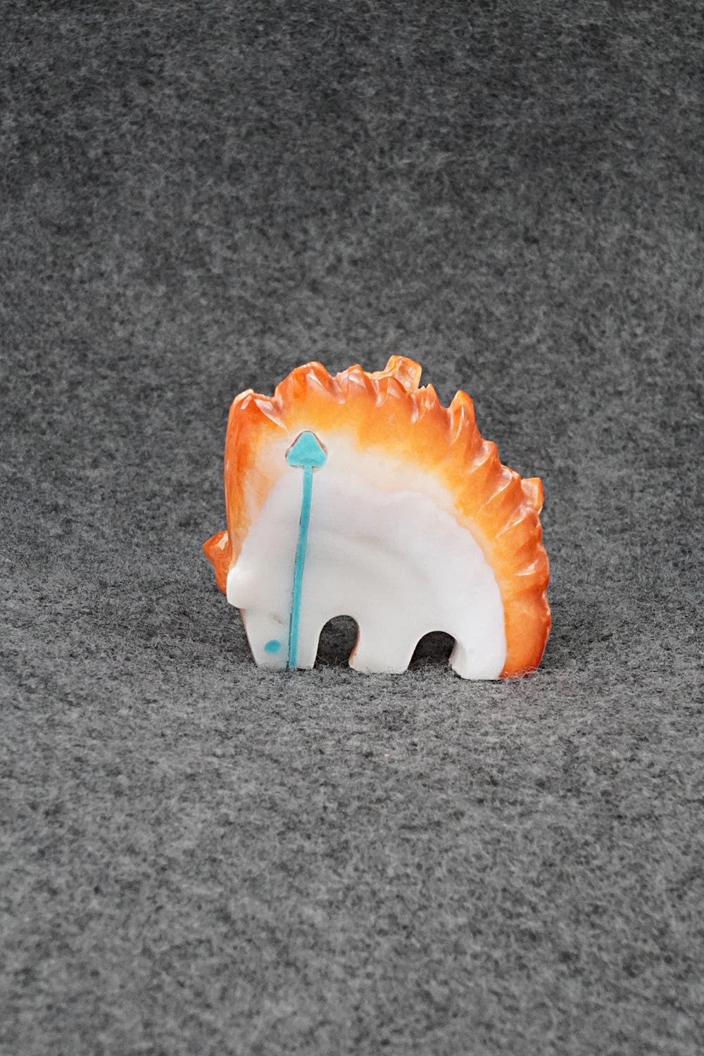 Porcupine Zuni Fetish Carving - Kenric Laiwakete