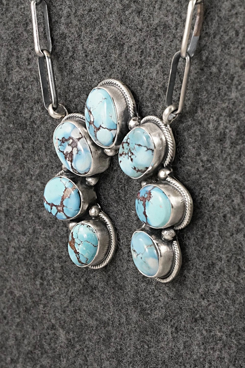 Turquoise & Sterling Silver Necklace - Darrin Livingston