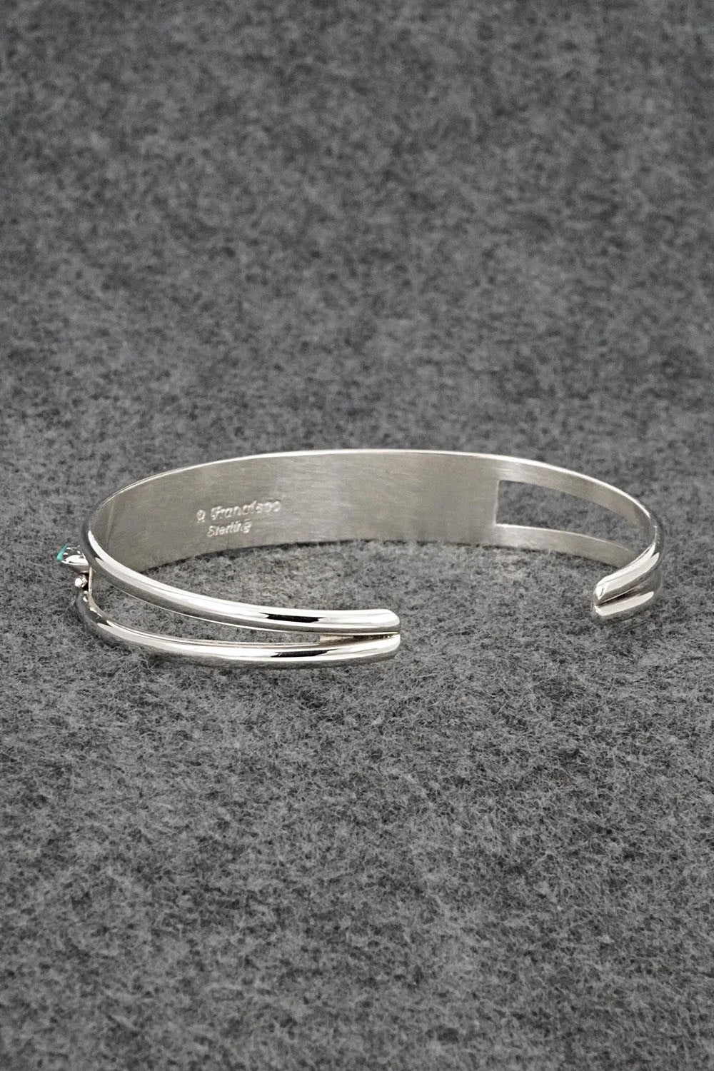 Turquoise & Sterling Silver Bracelet - Roland Francisco