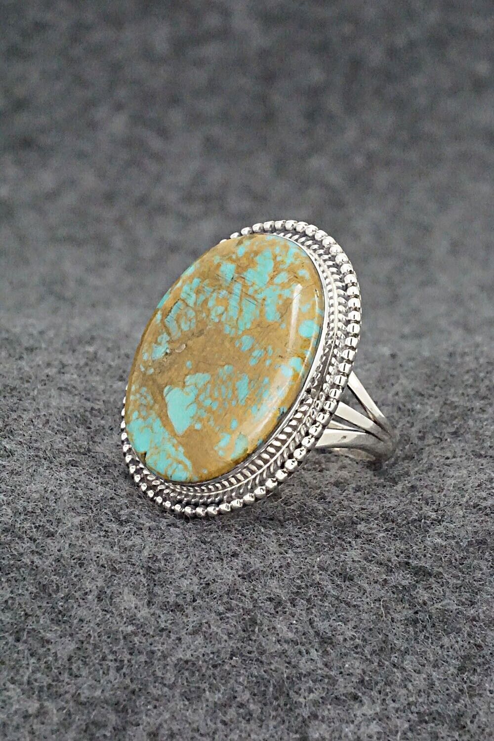 Turquoise & Sterling Silver Ring - Kiriza Tom - Size 7