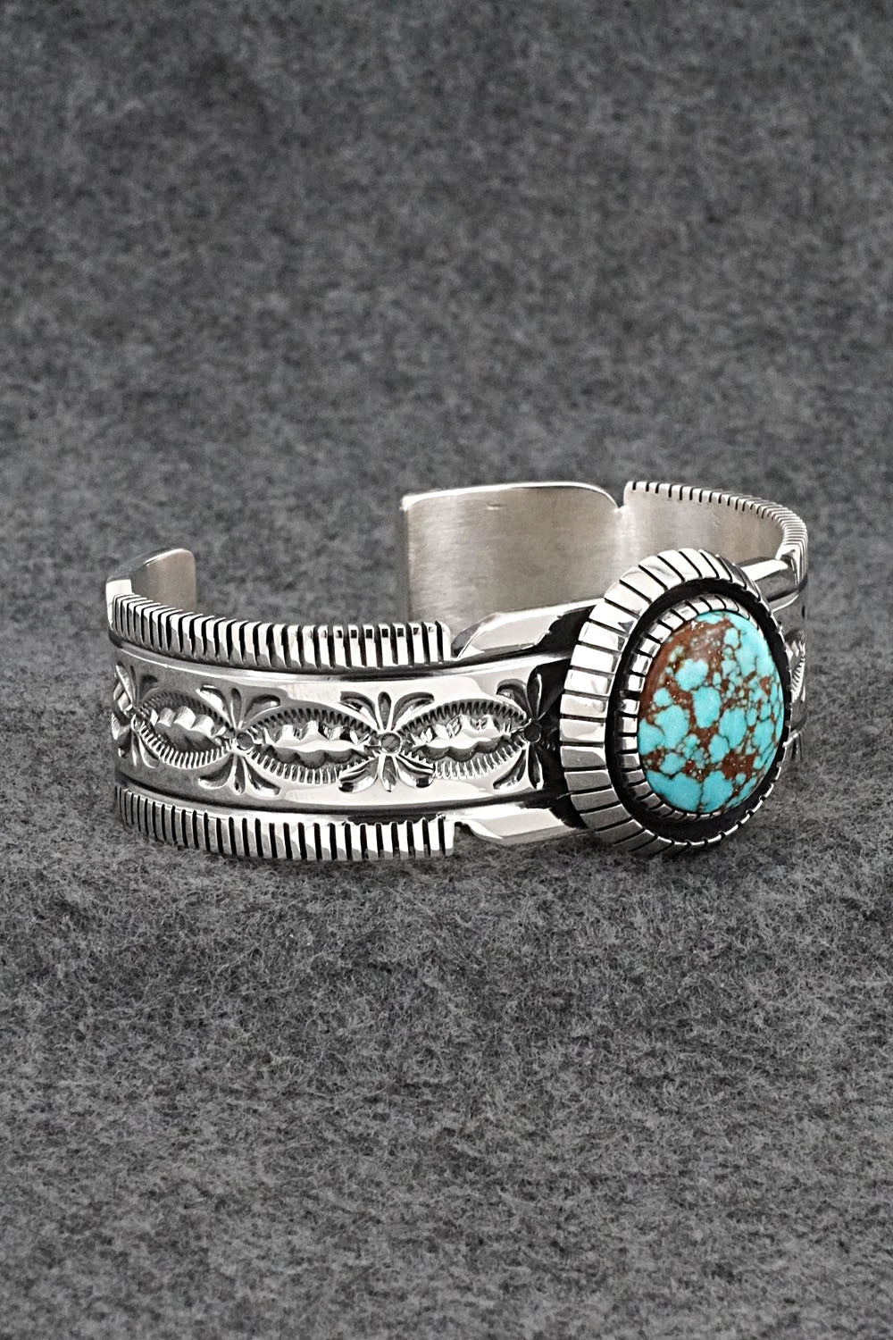 Turquoise & Sterling Silver Bracelet - Mark Yazzie