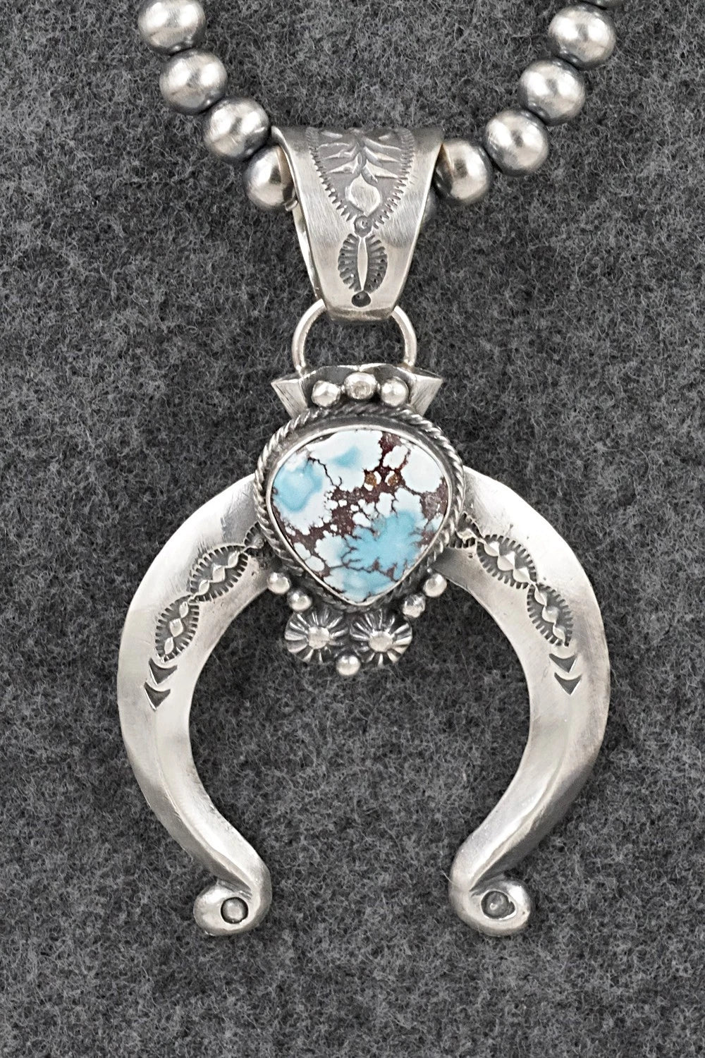 Turquoise & Sterling Silver Necklace - Samuel Yellowhair