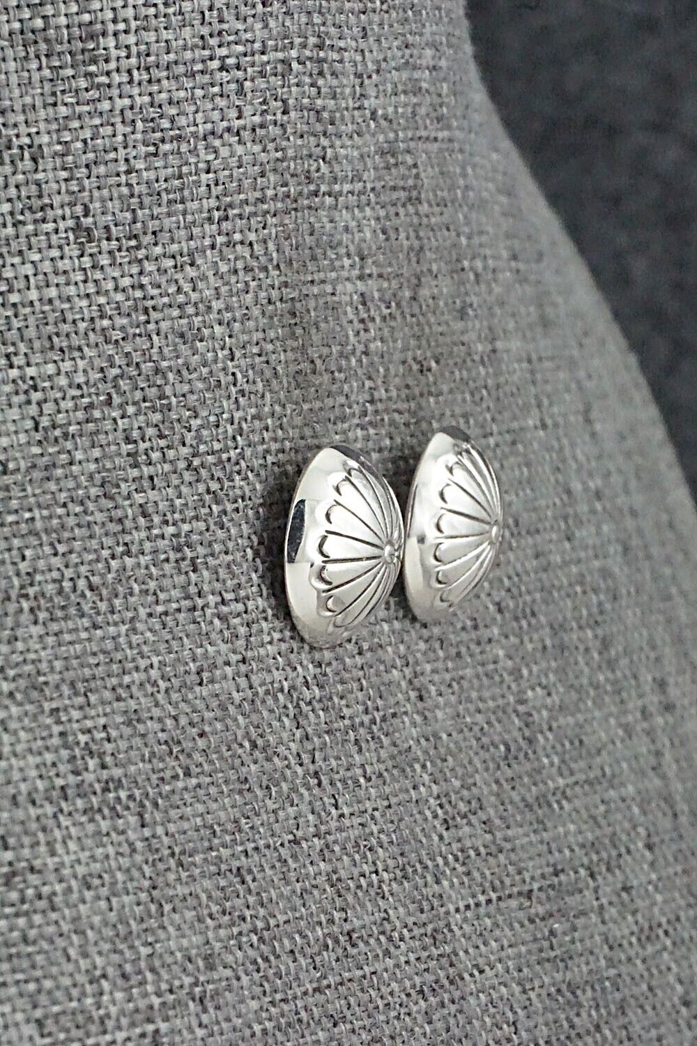 Sterling Silver Earrings - Marie Yazzie