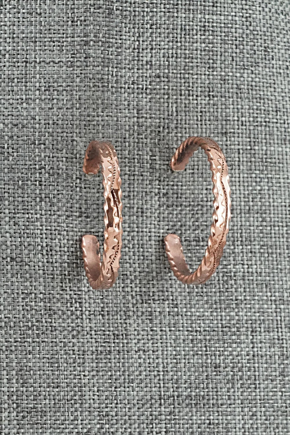 Copper Hoop Earrings - Elaine Tahe