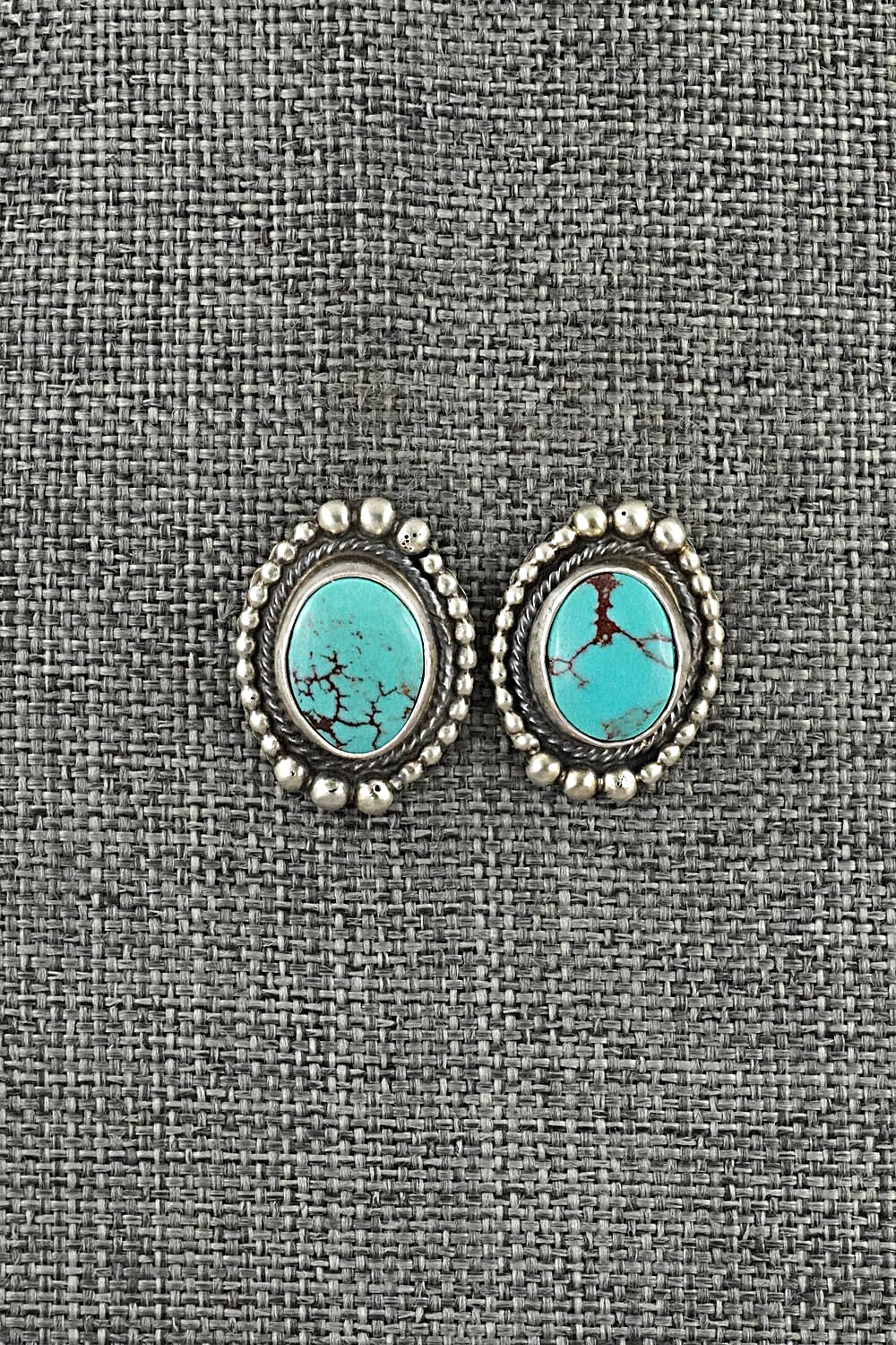 Turquoise & Sterling Silver Pendant and Earrings Set - Kathleen Chavez