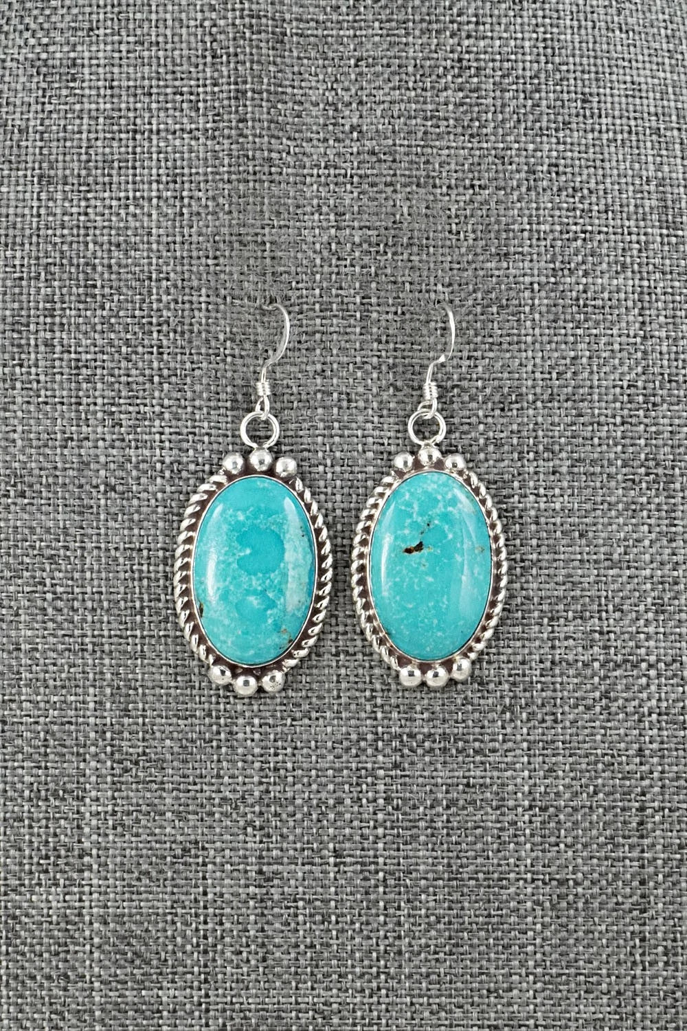 Turquoise & Sterling Silver Earrings - Antwone Brown