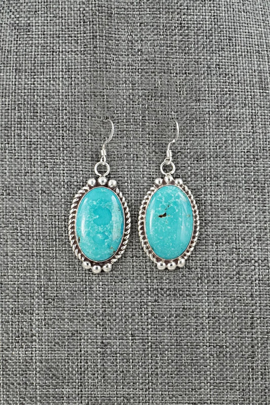 Turquoise & Sterling Silver Earrings - Antwone Brown