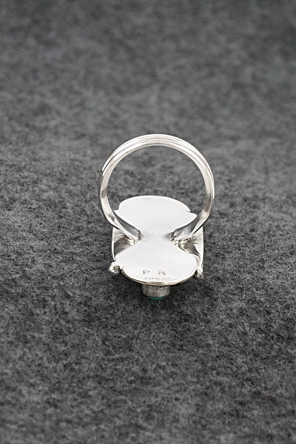 Turquoise & Sterling Silver Ring - Priscilla Reeder - Size 7.5