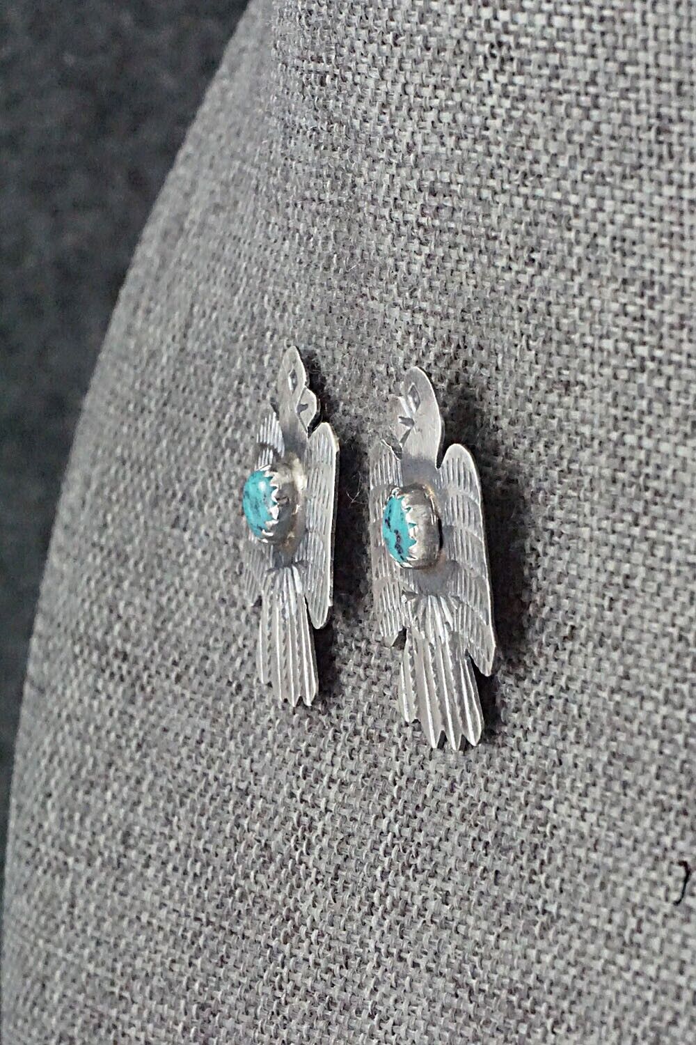 Turquoise & Sterling Silver Earrings - Gabrielle Yazzie