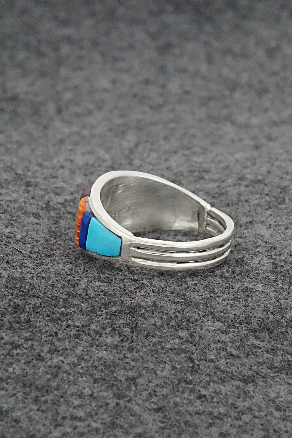 Multi-Stone & Sterling Silver Ring - Edison Yazzie - Size 11
