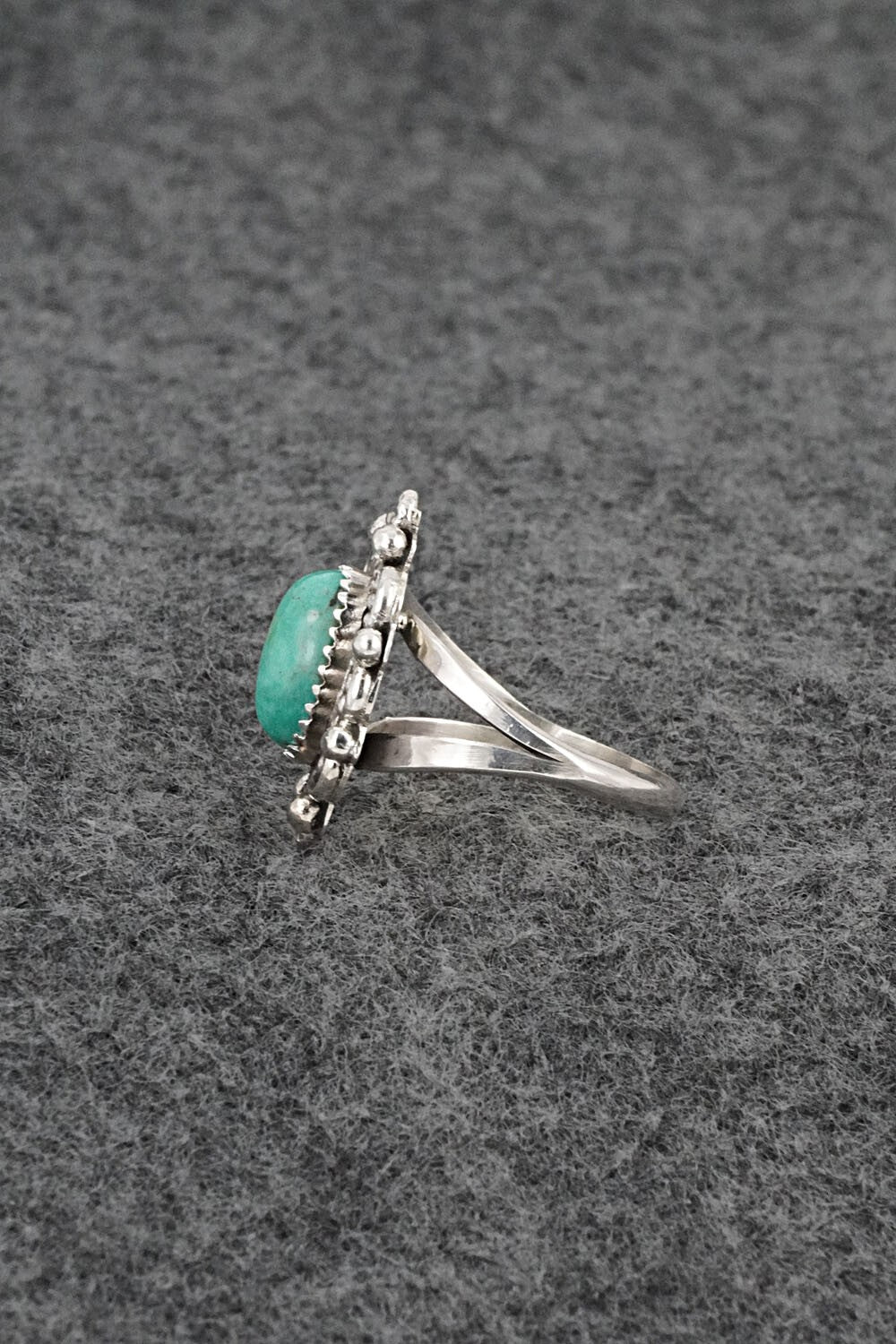 Turquoise & Sterling Silver Ring - Frieda Martinez - Size 7