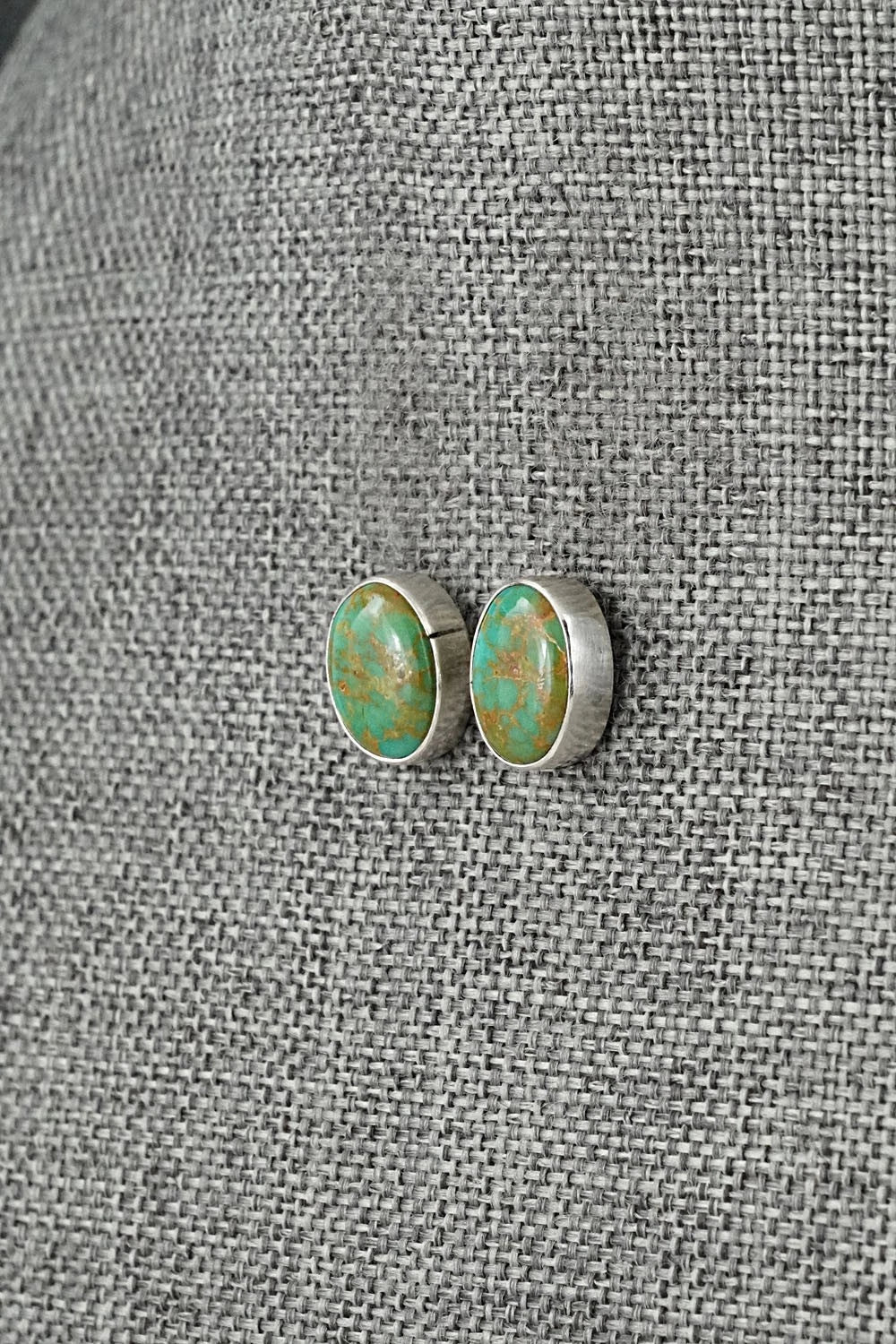 Turquoise & Sterling Silver Earrings - Rosemary Saunders