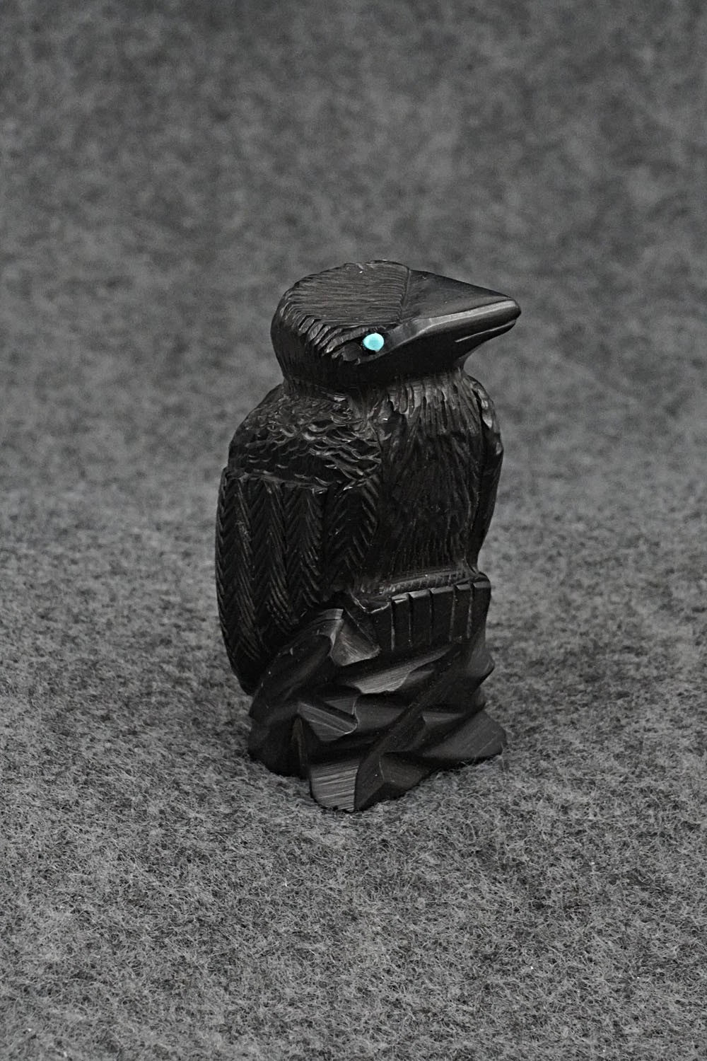 Crow Zuni Fetish Carving - Mike Tucson