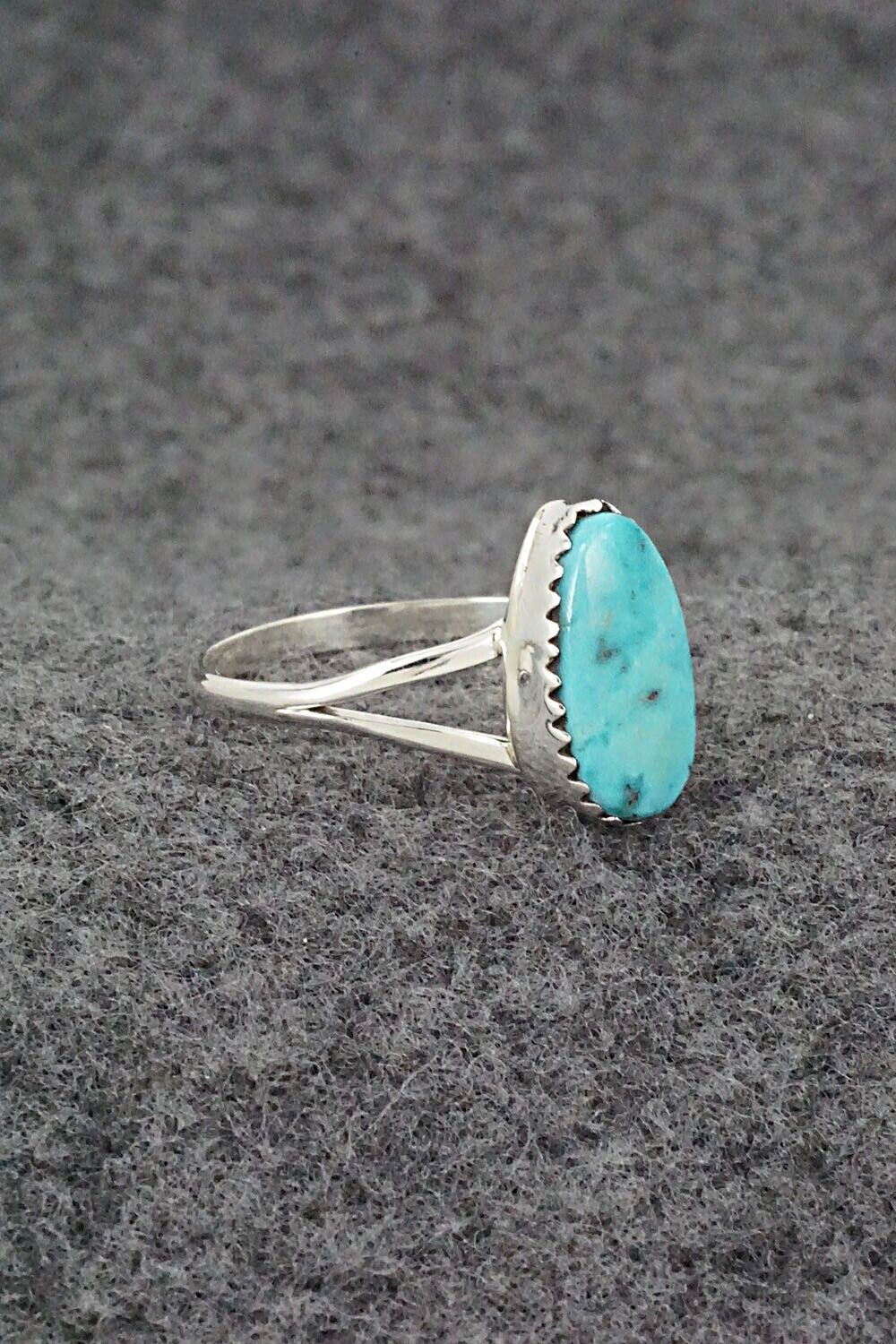 Turquoise & Sterling Silver Ring - Sharon McCarthy - Size 9.5