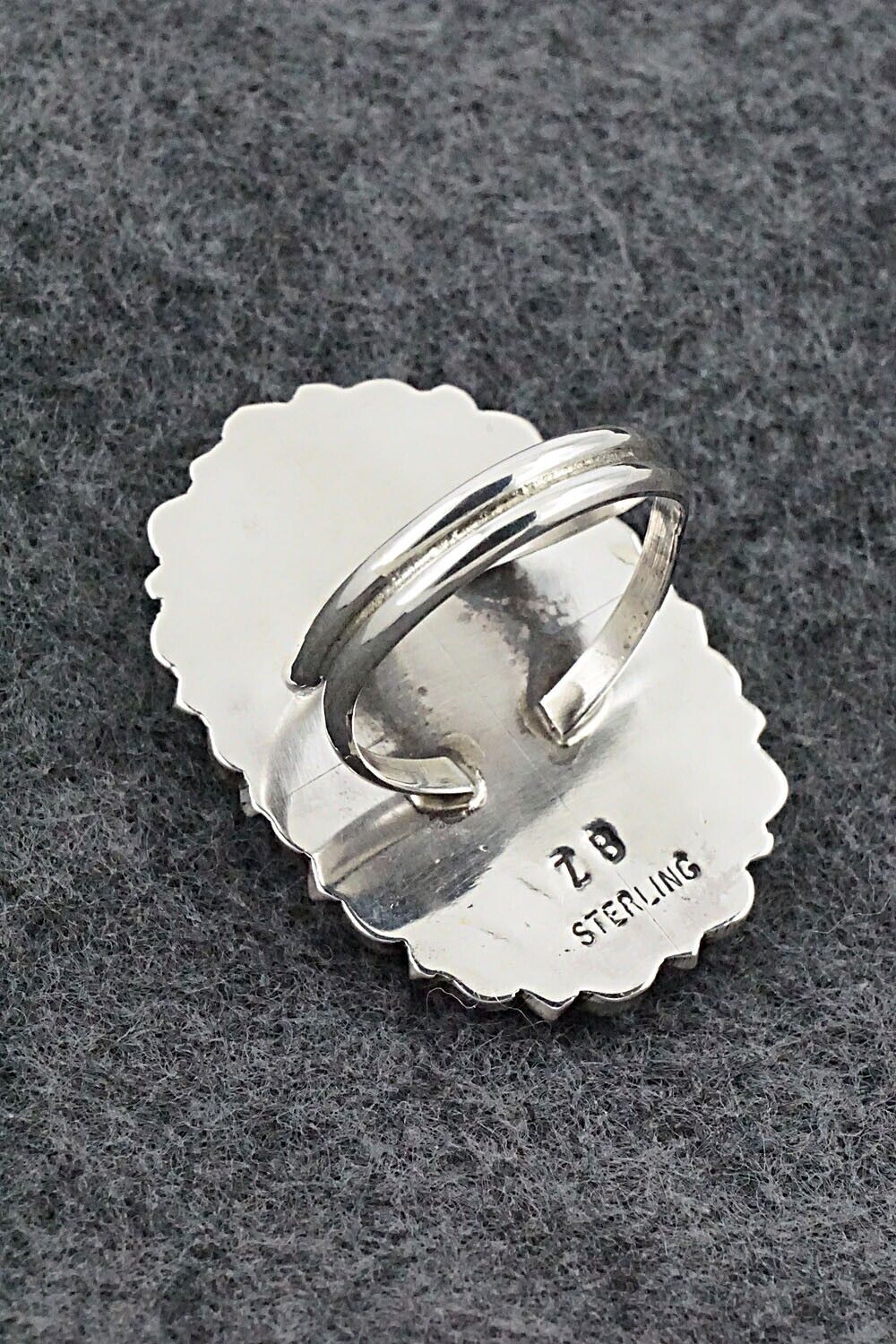 Turquoise & Sterling Silver Ring - Zeita Begay - Size 8.25
