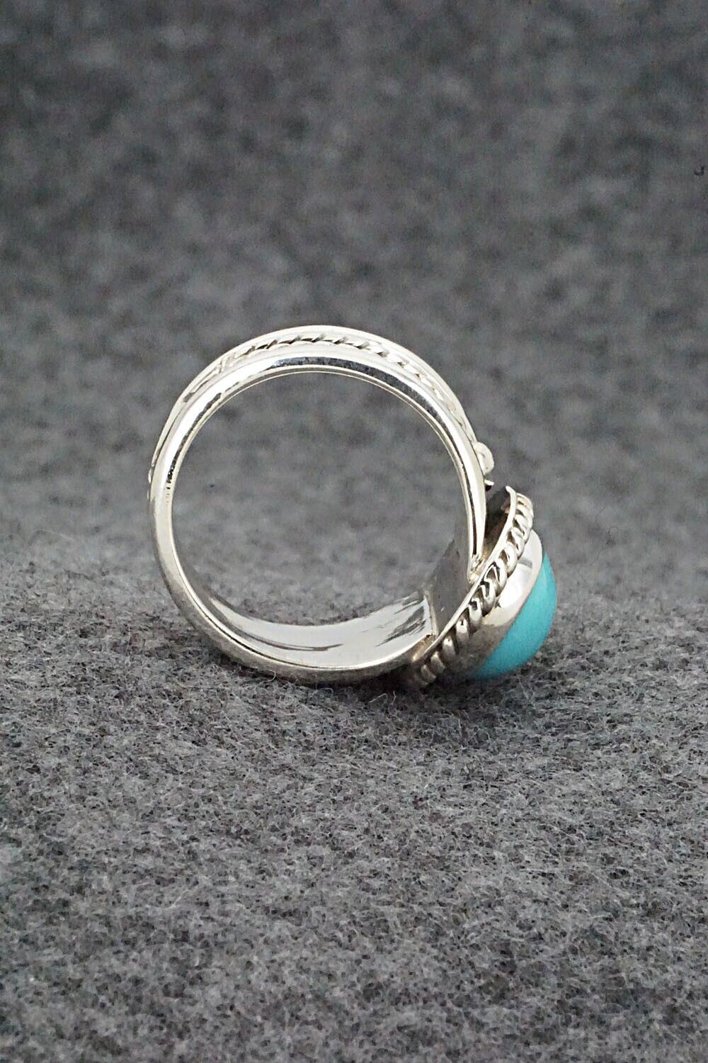 Turquoise & Sterling Silver Ring - Thomas Yazzie - Size 7