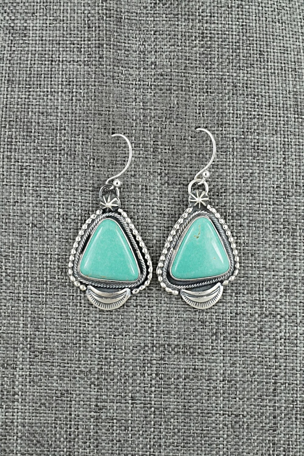 Turquoise & Sterling Silver Earrings - Bobby Johnson