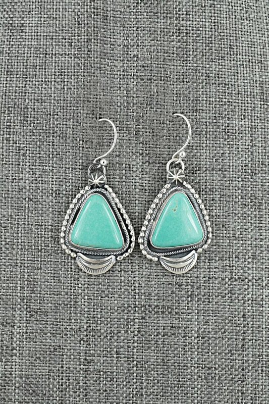 Turquoise & Sterling Silver Earrings - Bobby Johnson