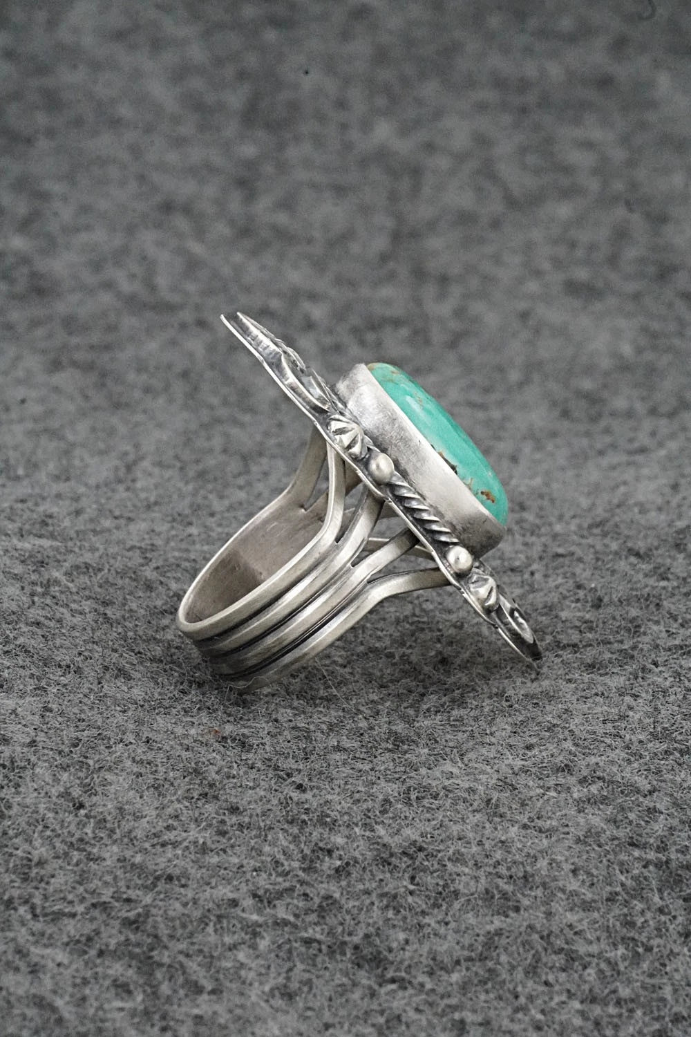 Turquoise & Sterling Silver Ring - Randy Boyd - Size 7.5