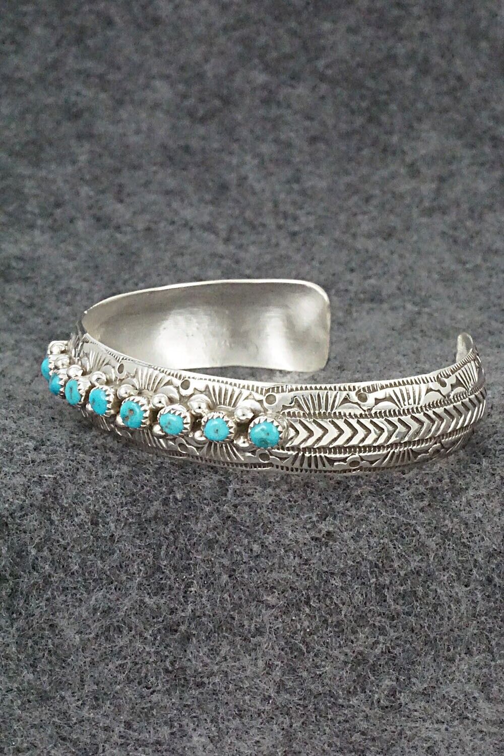 Turquoise & Sterling Silver Bracelet - Grace Silver