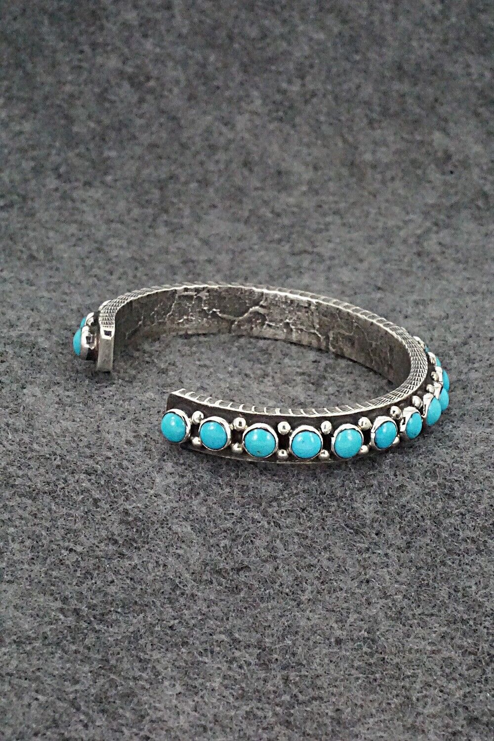 Turquoise & Sterling Silver Bracelet - Ernest Rangel