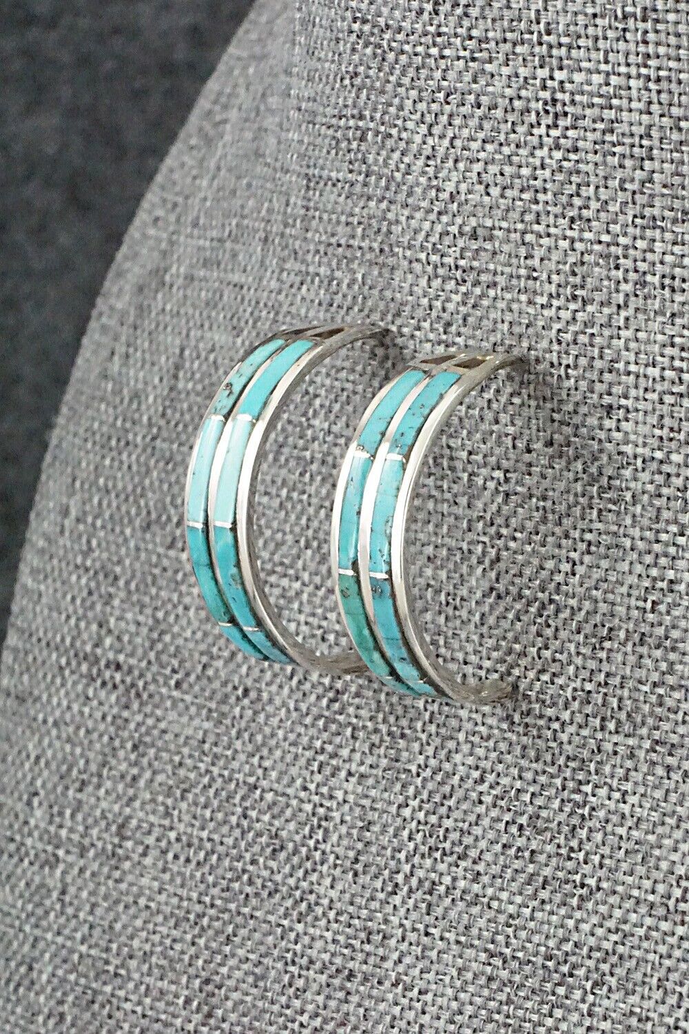 Turquoise & Sterling Silver Earrings - Andrew Enrico