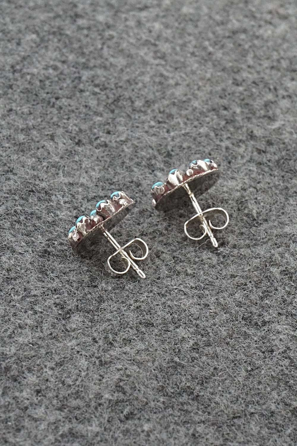 Turquoise & Sterling Silver Earrings - Randy Hooee