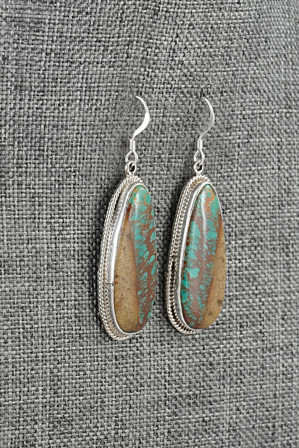 Turquoise and Sterling Silver Earrings - Sharon McCarthy
