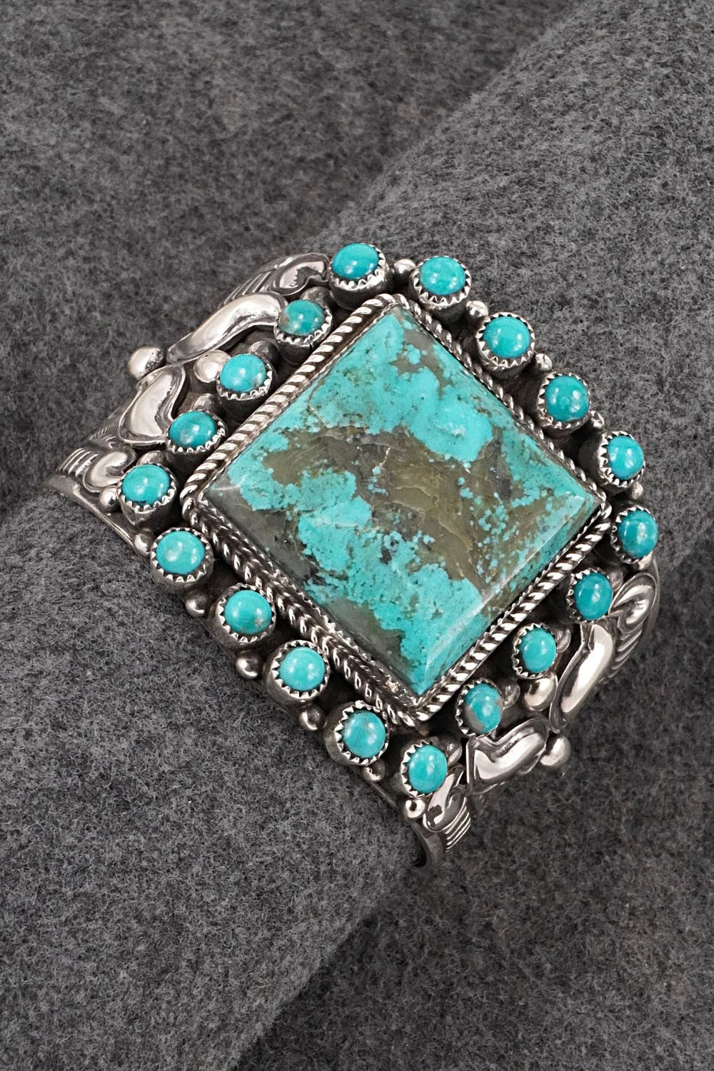 Turquoise & Sterling Silver Bracelet - Tillie Jon