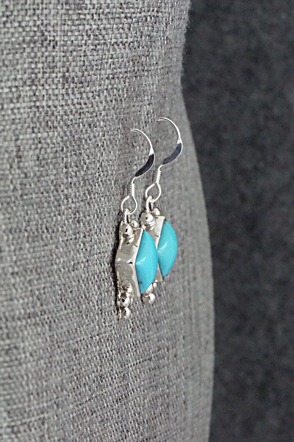 Turquoise and Sterling Silver Earrings - Sharon McCarthy