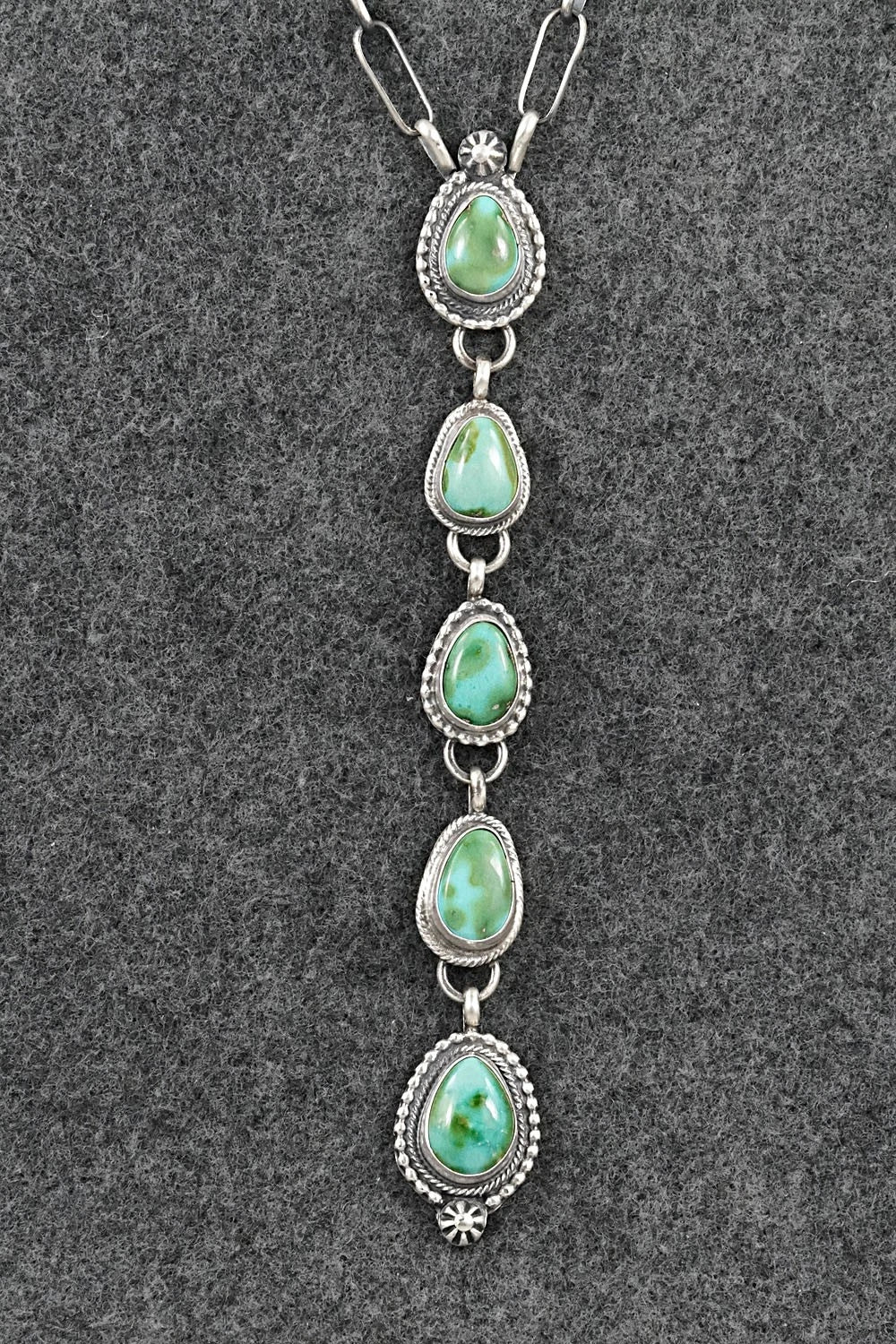 Turquoise & Sterling Silver Necklace - Bobby Johnson